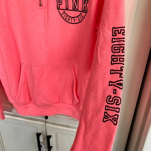 VS Victorias Secret PINK XS Half Zip Pullover Sweatshirt - Picture 6 of 7